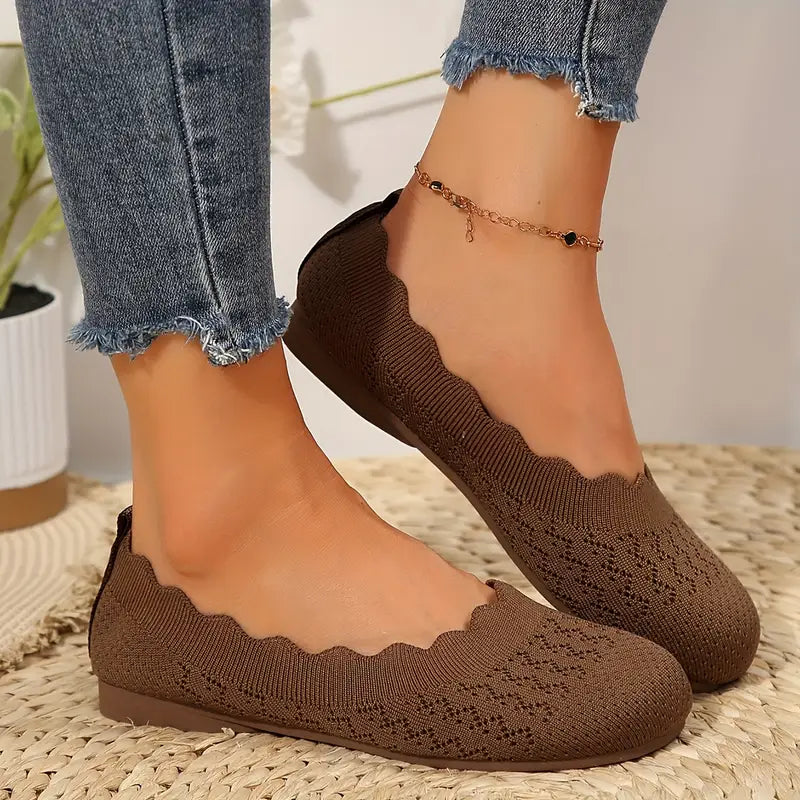 Mary - Breathable Knit Ballerinas