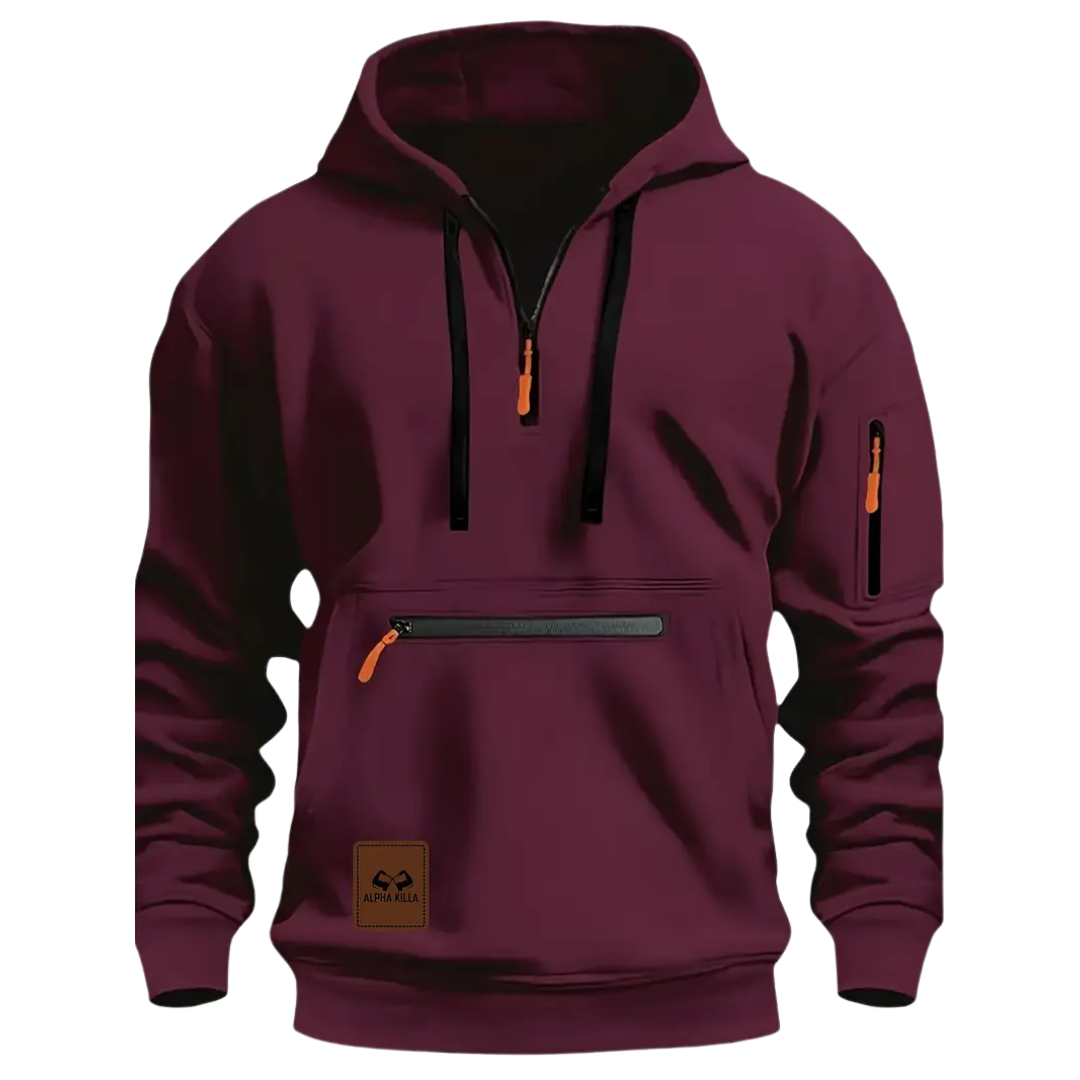 James – Tactical Zip-Detail Hoodie