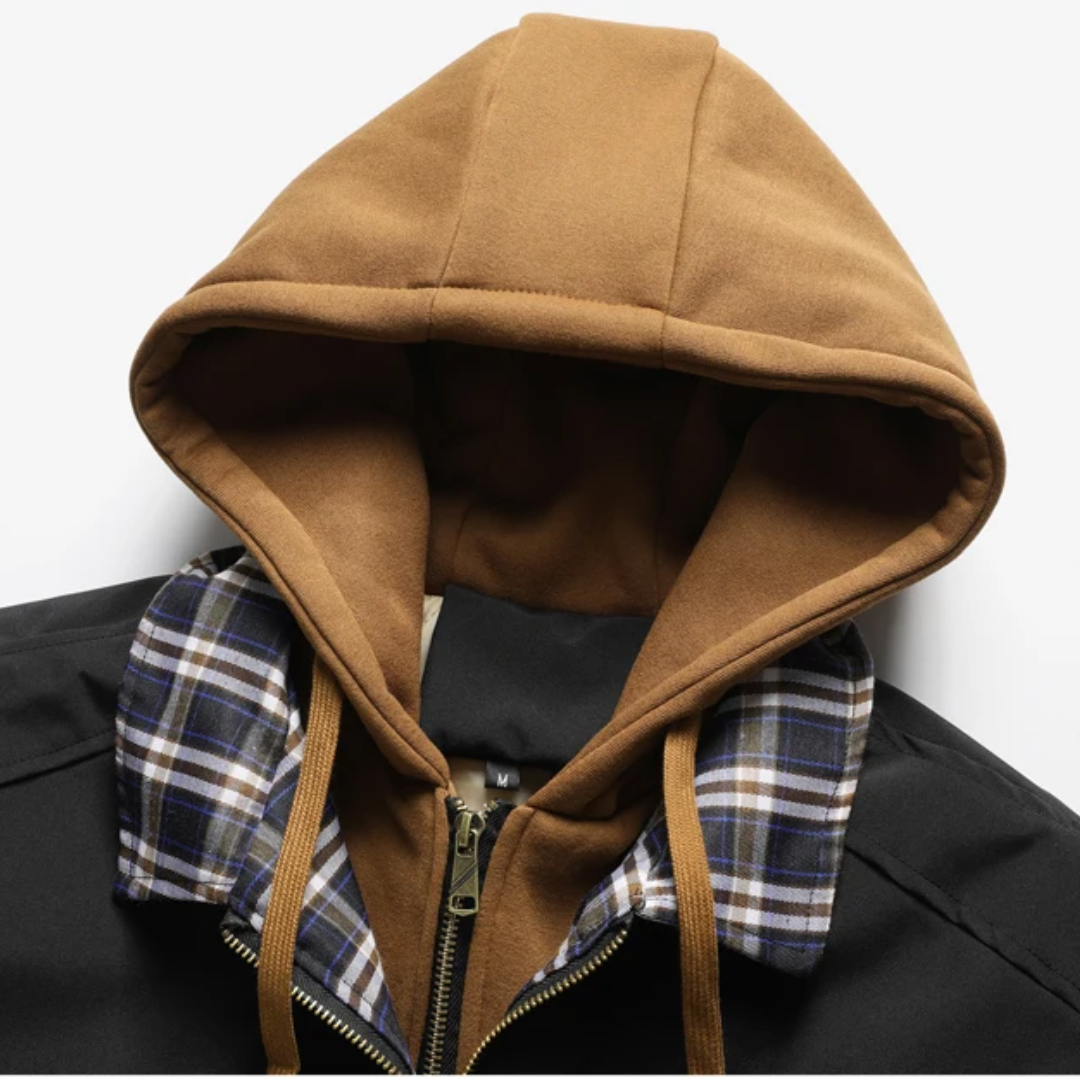 Clive – Quilted Hooded Bomber Jacket