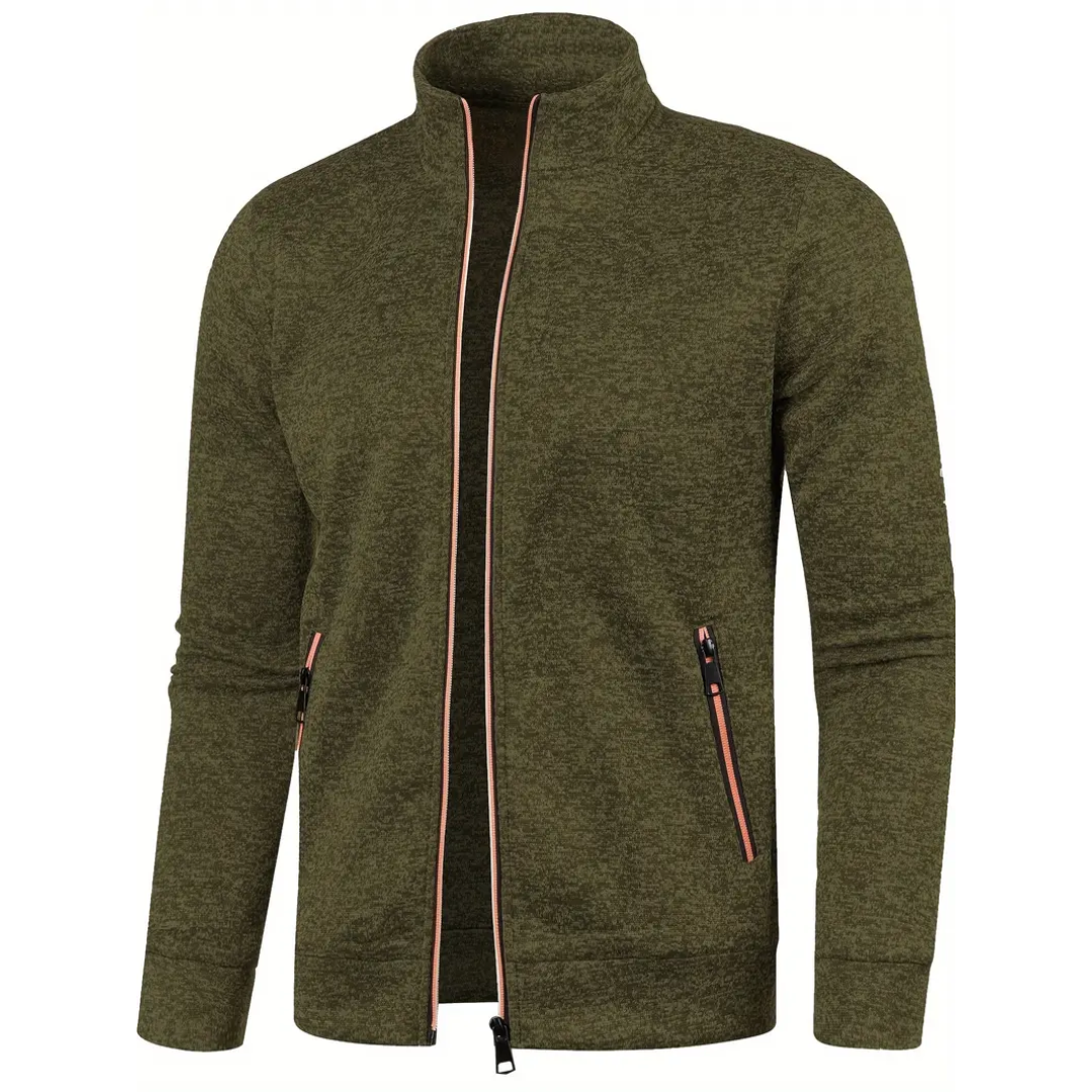 Clive – Classic Zip-Up Knit Jacket