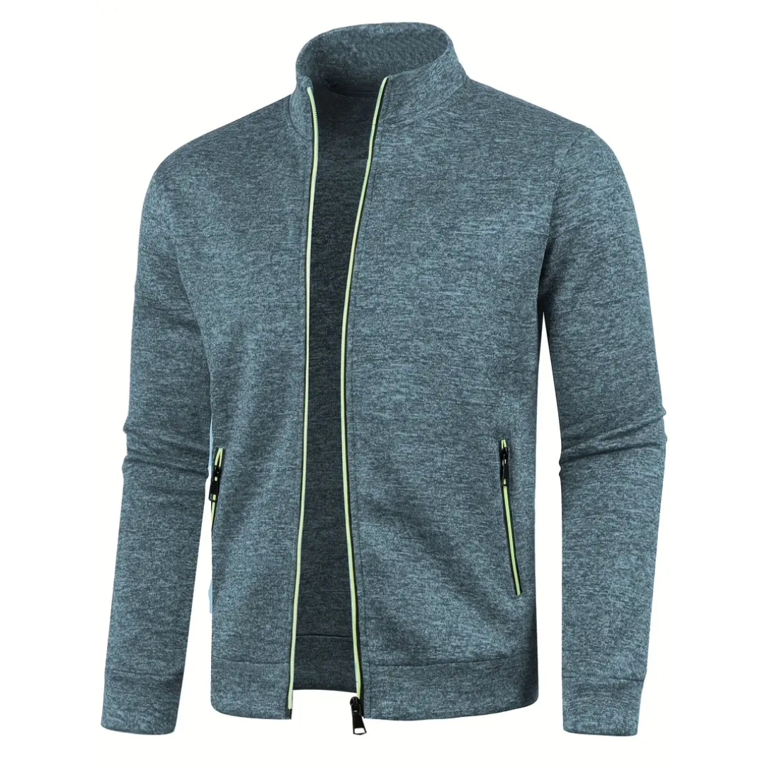 Clive – Classic Zip-Up Knit Jacket