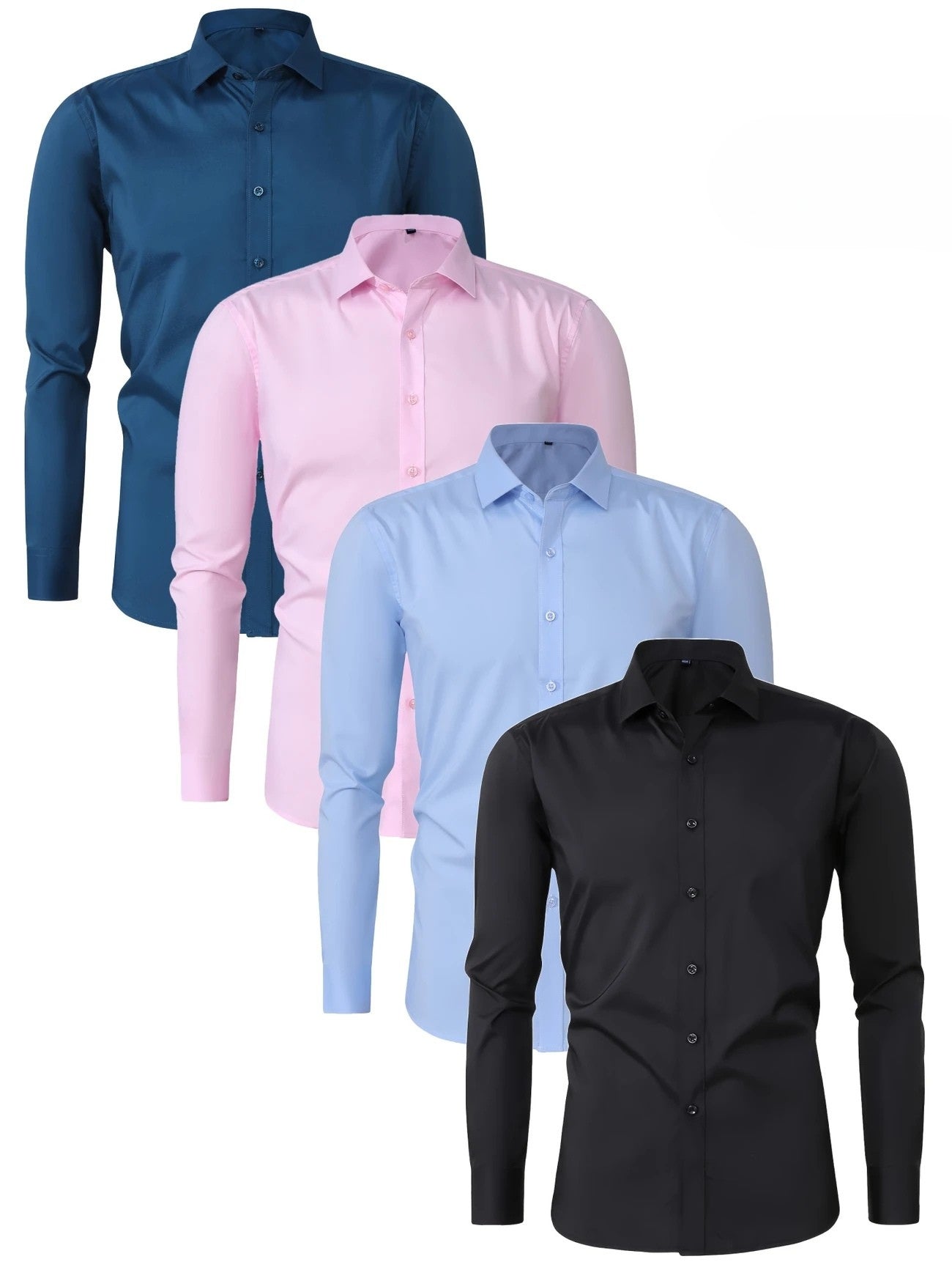 Byron - Elegant Long Sleeve Shirt With Button (1+1 FREE)