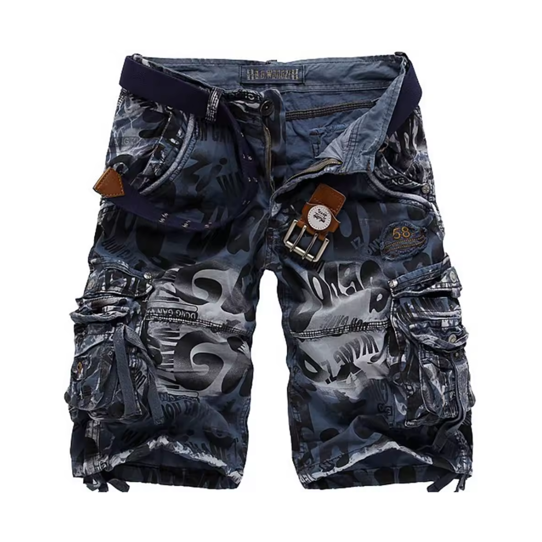 Russell – Vintage Camo Utility Cargo Shorts