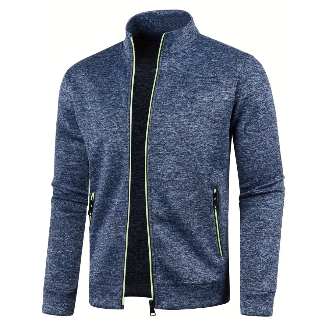 Clive – Classic Zip-Up Knit Jacket