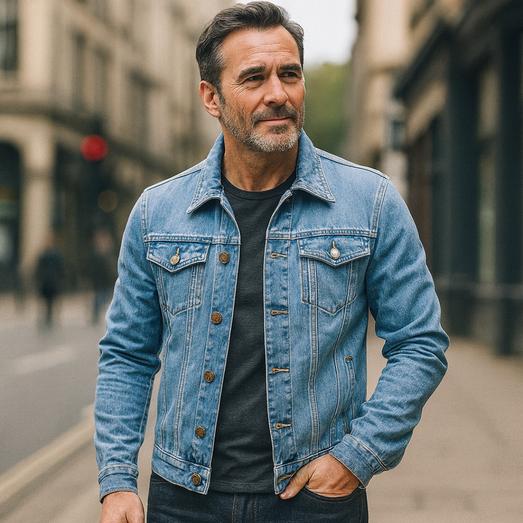 Alfred – Classic Light Wash Denim Jacket
