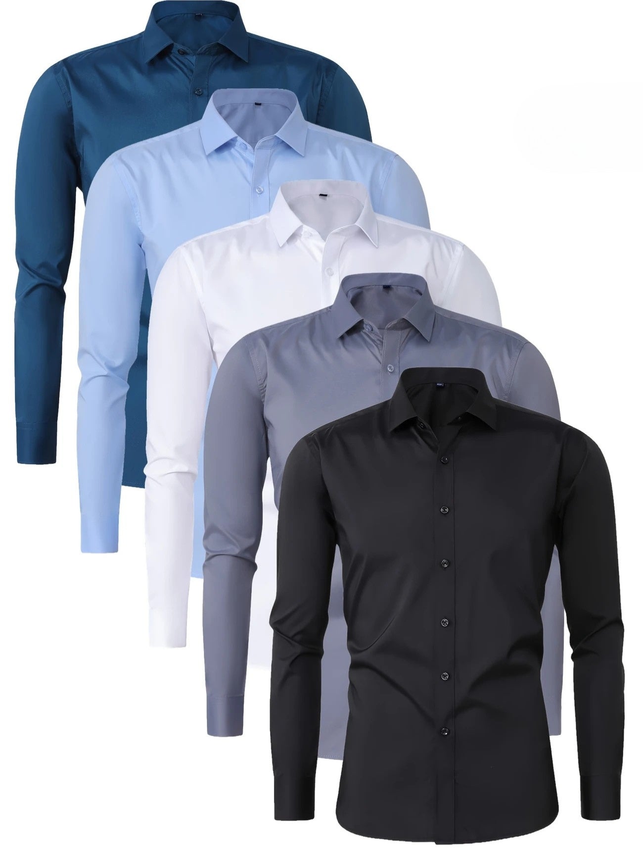 Byron - Elegant Long Sleeve Shirt With Button (1+1 FREE)