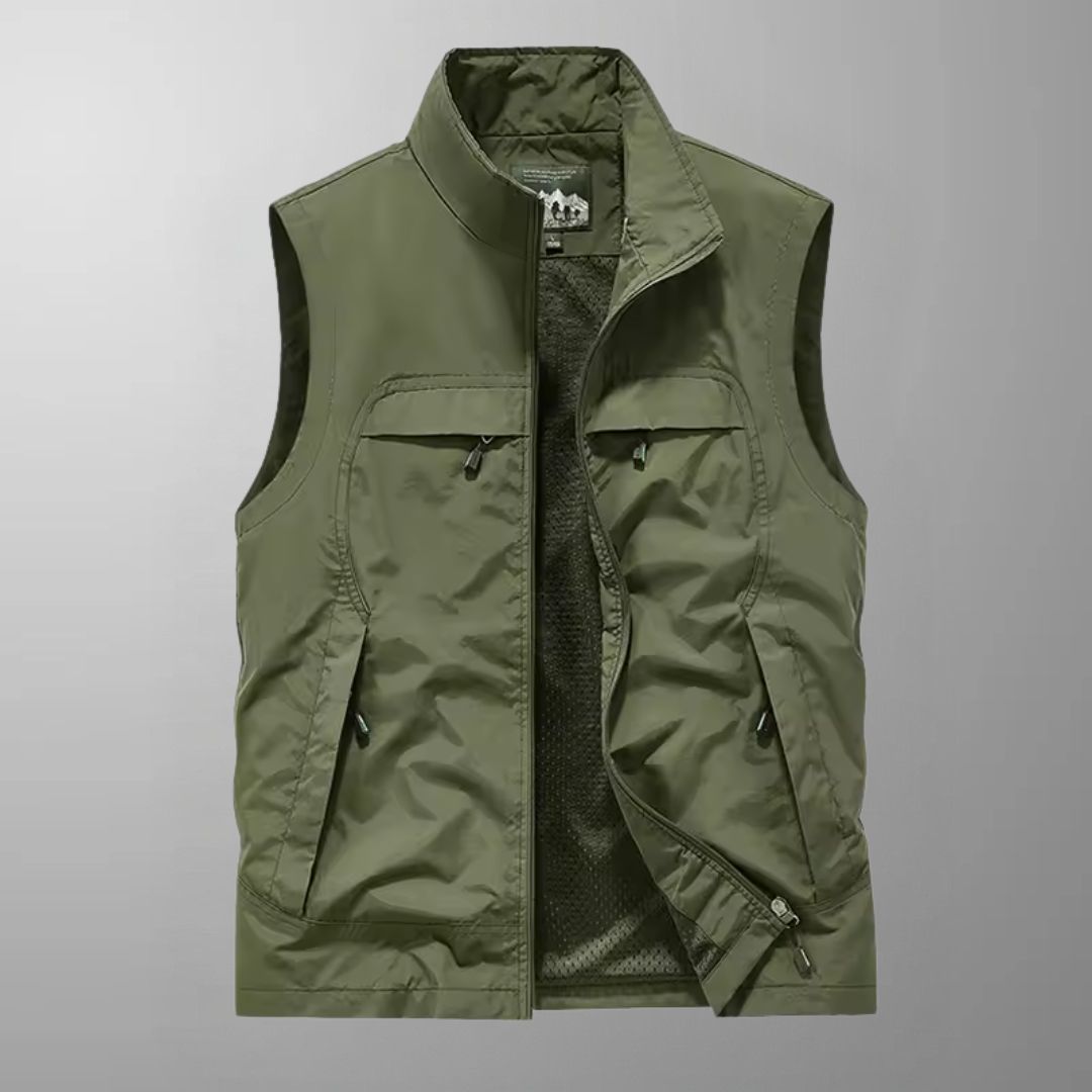 Brian - Multi-Pocket Breathable Outdoor Cargo Gilet