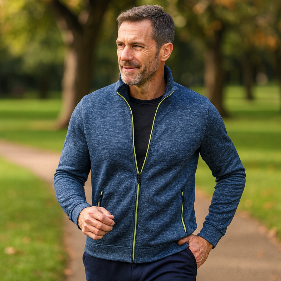 Clive – Classic Zip-Up Knit Jacket
