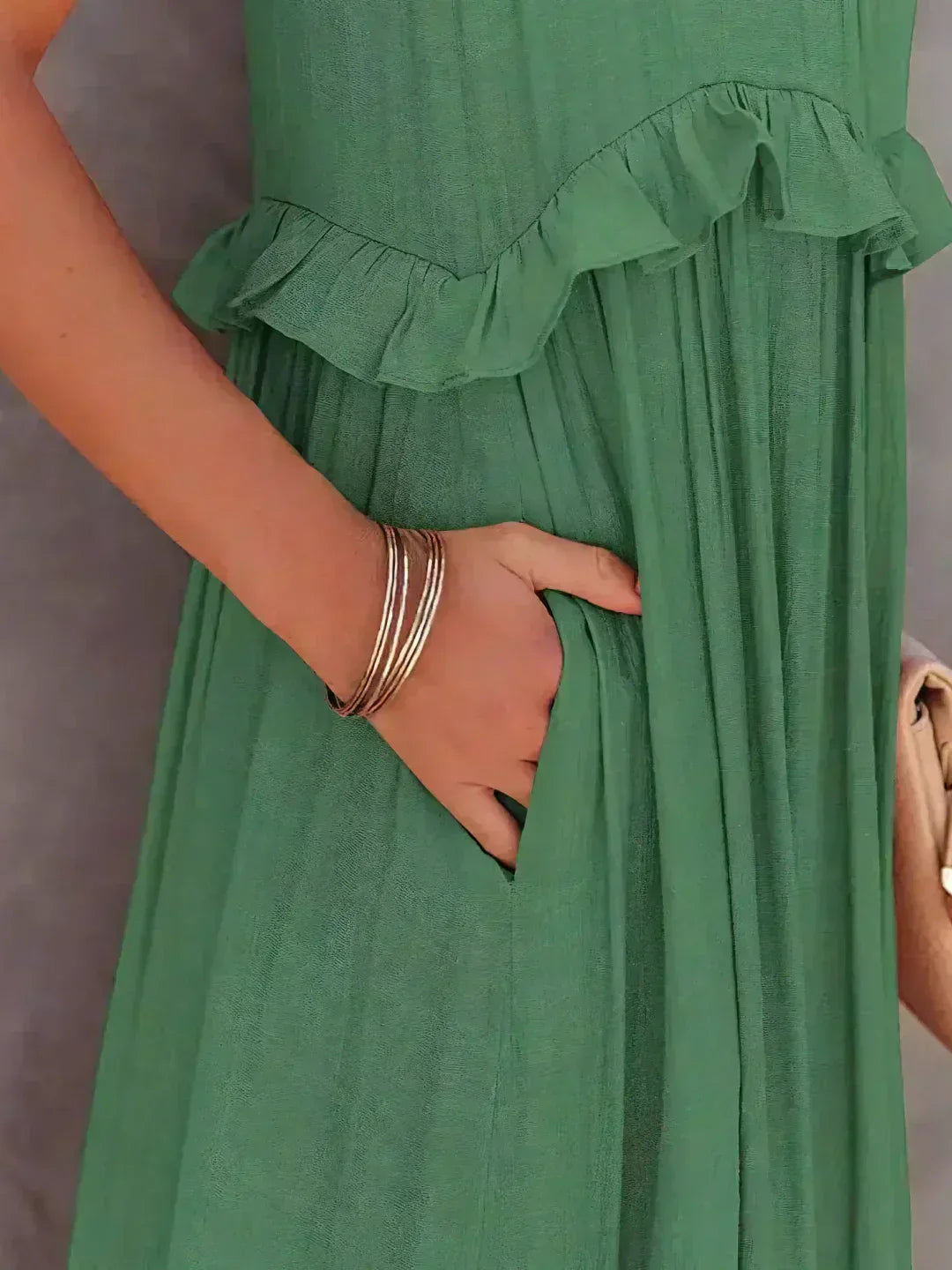 Sarah | Ruffled Halter Maxi Dress (Almost Sold Out)