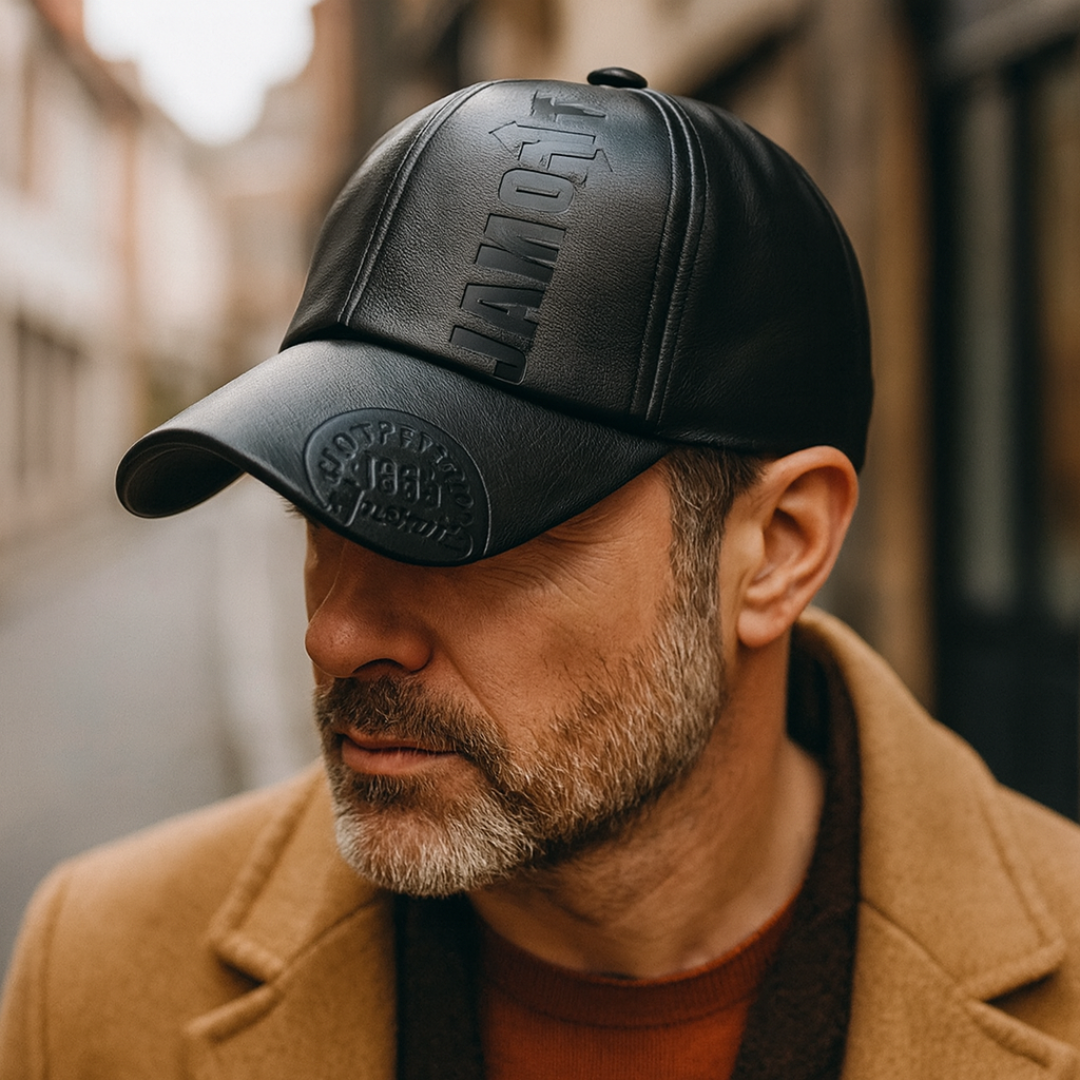 Lewis – Bold Weatherproof Leather Cap