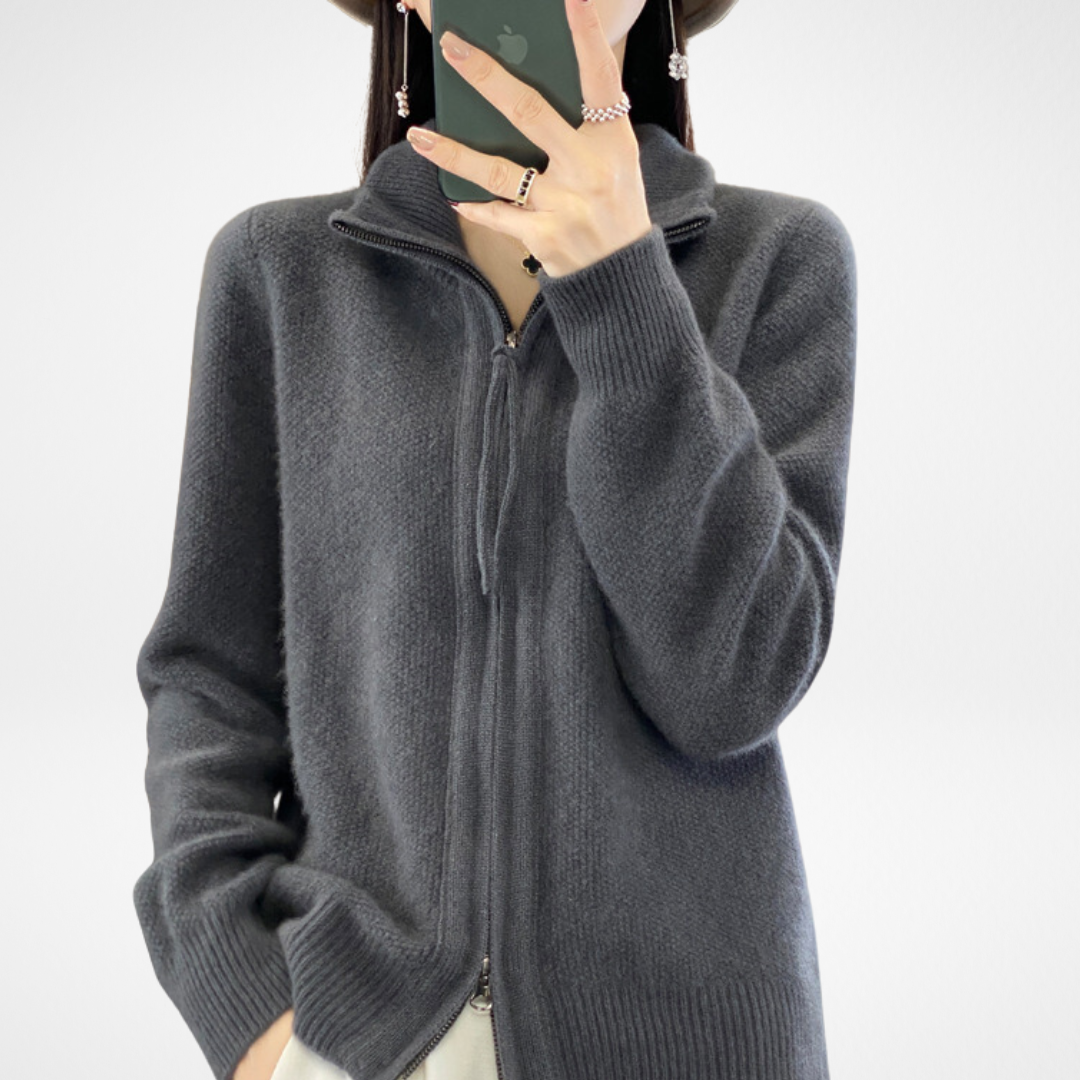 Florence™ | Zip-Up Cashmere Cardigan