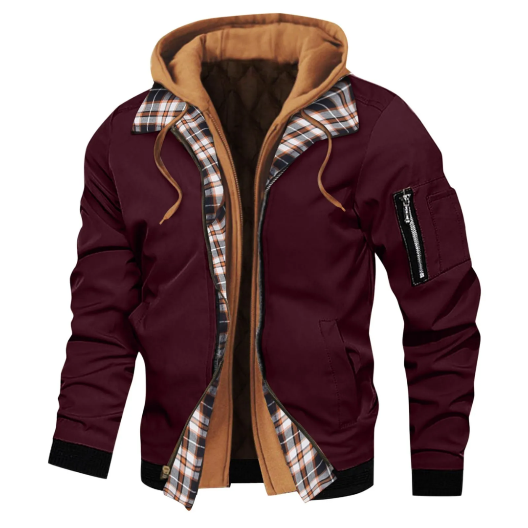 Clive – Quilted Hooded Bomber Jacket