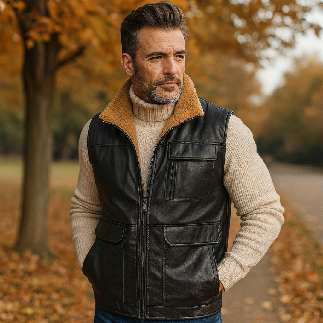 Wayne – Sherpa-Lined Utility Gilet