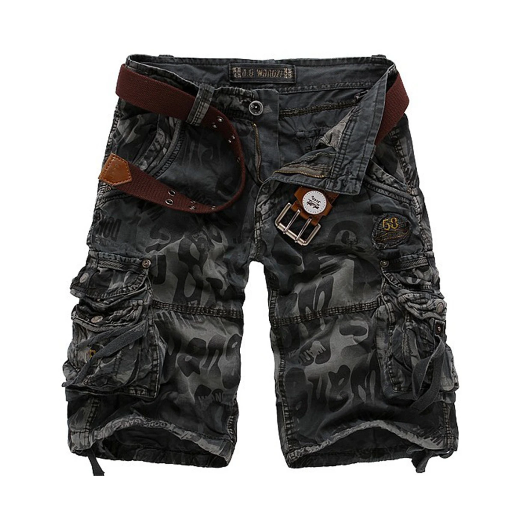 Russell – Vintage Camo Utility Cargo Shorts