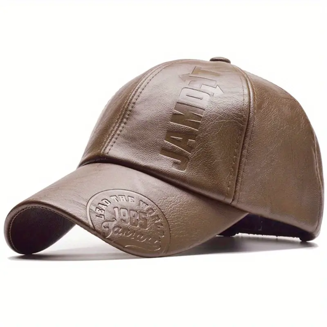 Lewis – Bold Weatherproof Leather Cap