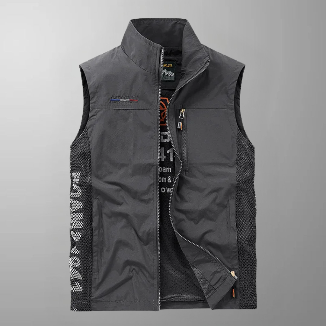 Edward - Multi-Pocket Breathable Outdoor Cargo Gilet