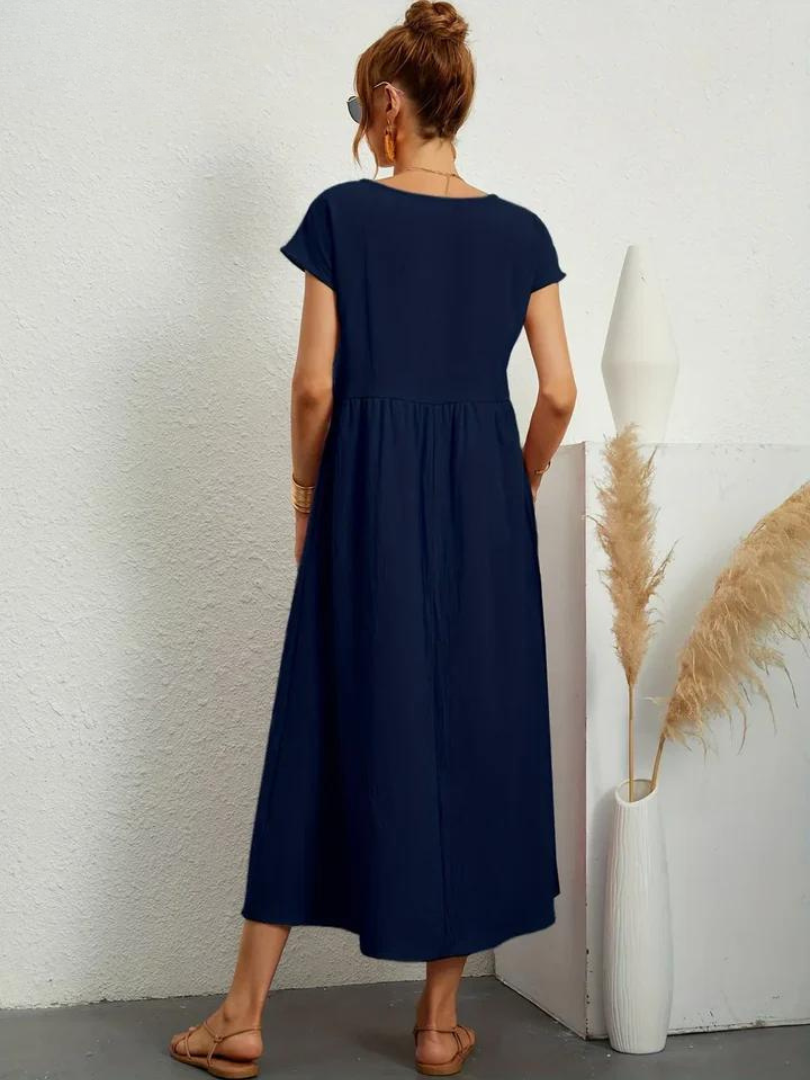 Ruby™ | Essential Elegant Dress in Cotton & Linen