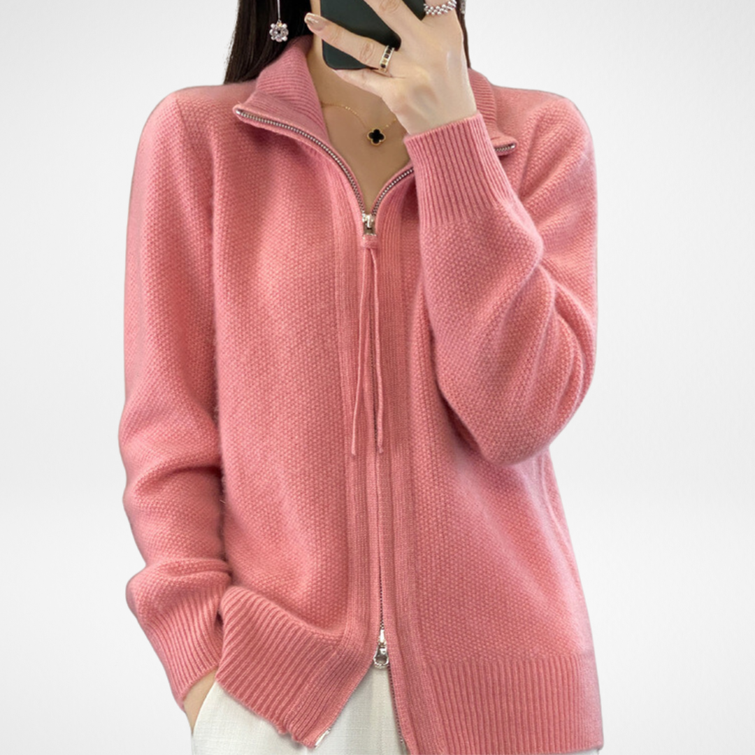 Florence™ | Zip-Up Cashmere Cardigan