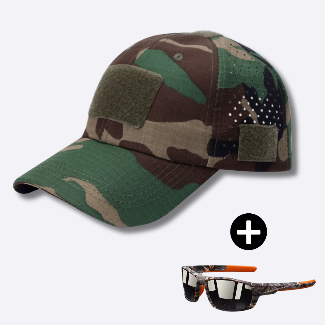 Logan – Tactical Cap & Sunglasses Set for Men (FREE SUNGLASSES)