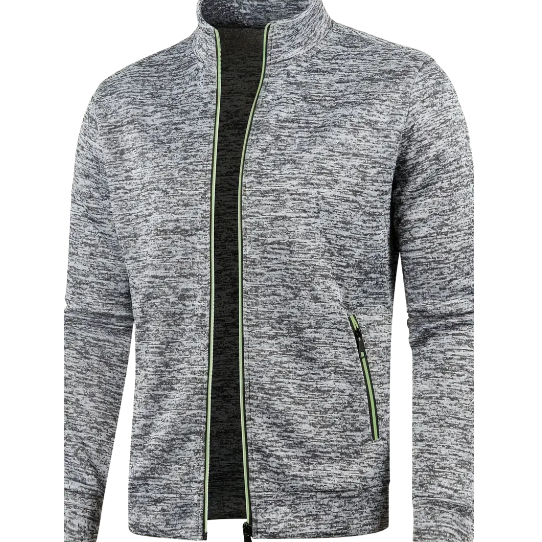 Clive – Classic Zip-Up Knit Jacket