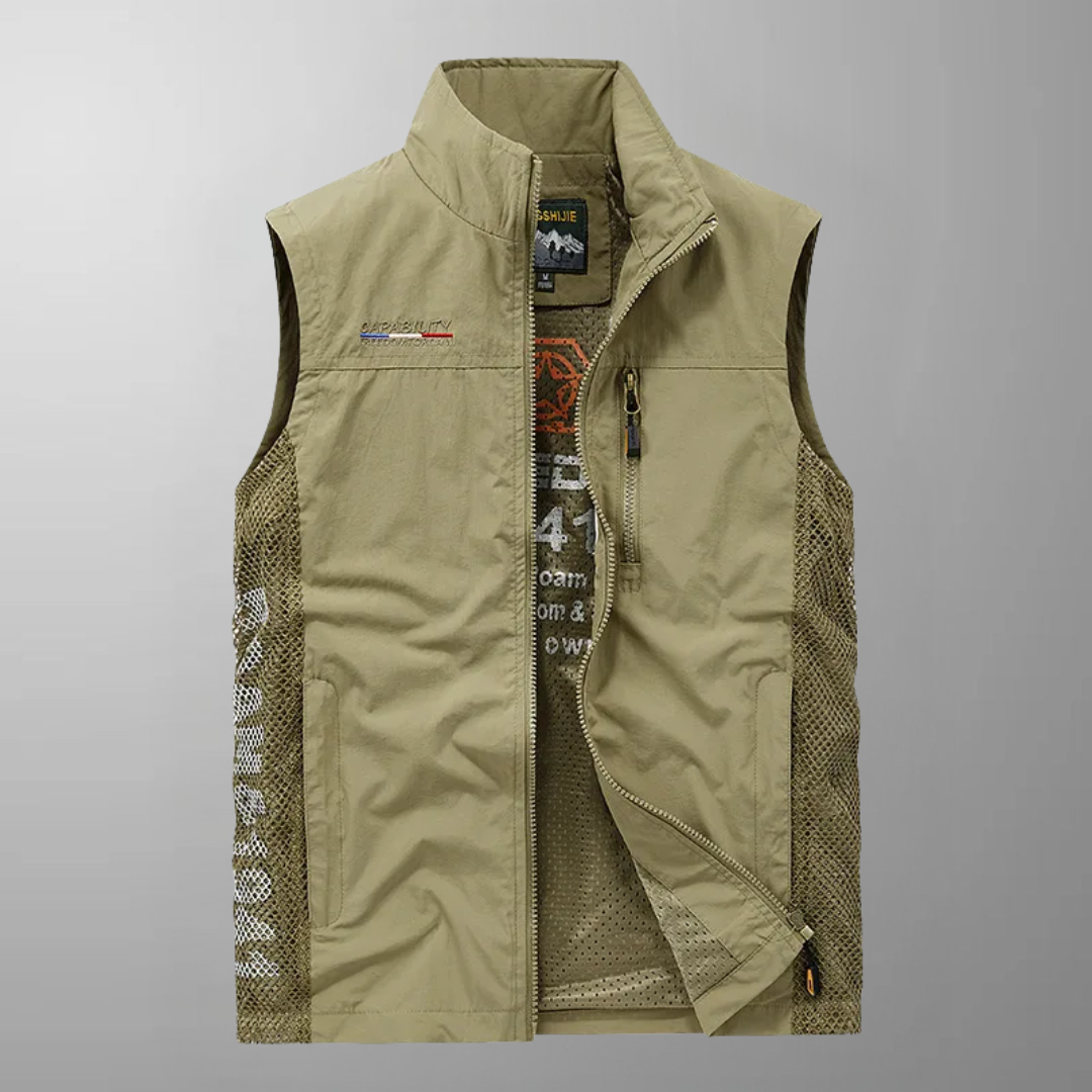 Edward - Multi-Pocket Breathable Outdoor Cargo Gilet
