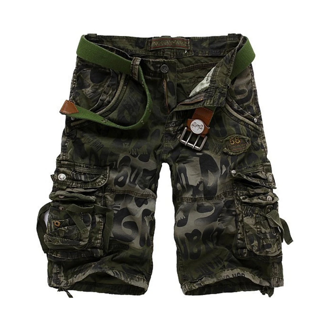 Russell – Vintage Camo Utility Cargo Shorts
