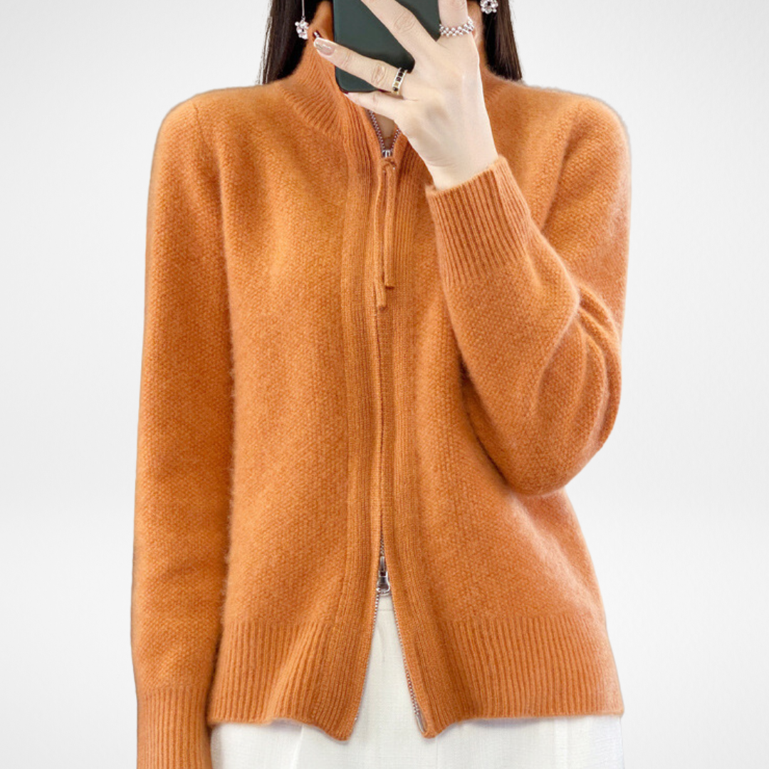 Florence™ | Zip-Up Cashmere Cardigan