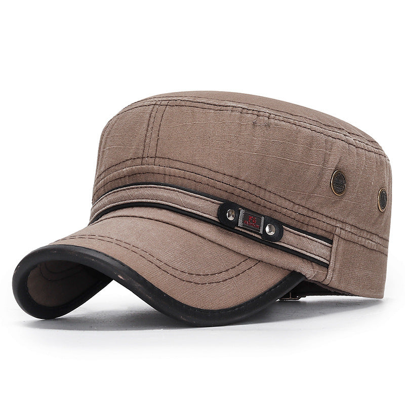 Goggins - Vintage Style Cotton Flat Top Cap (1+1 FREE)