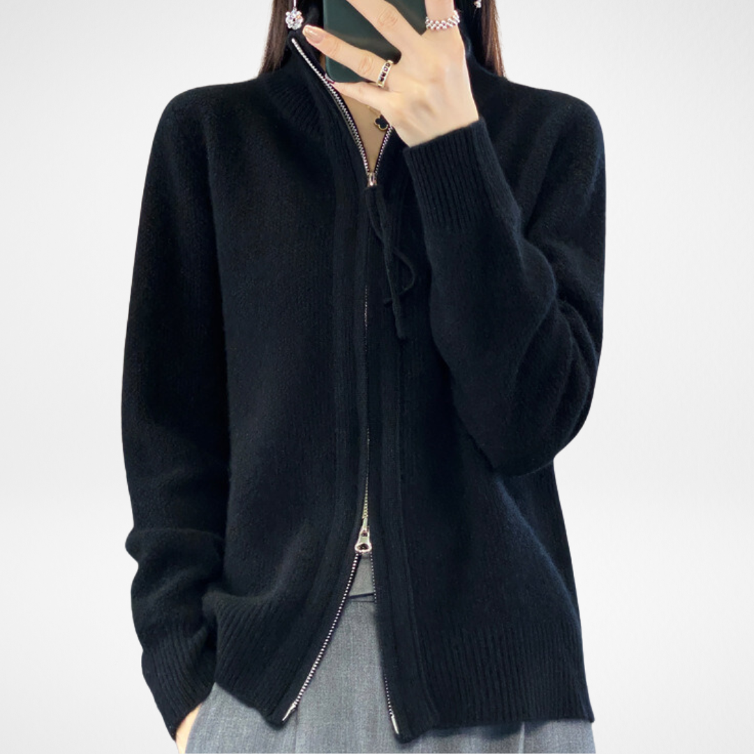 Florence™ | Zip-Up Cashmere Cardigan