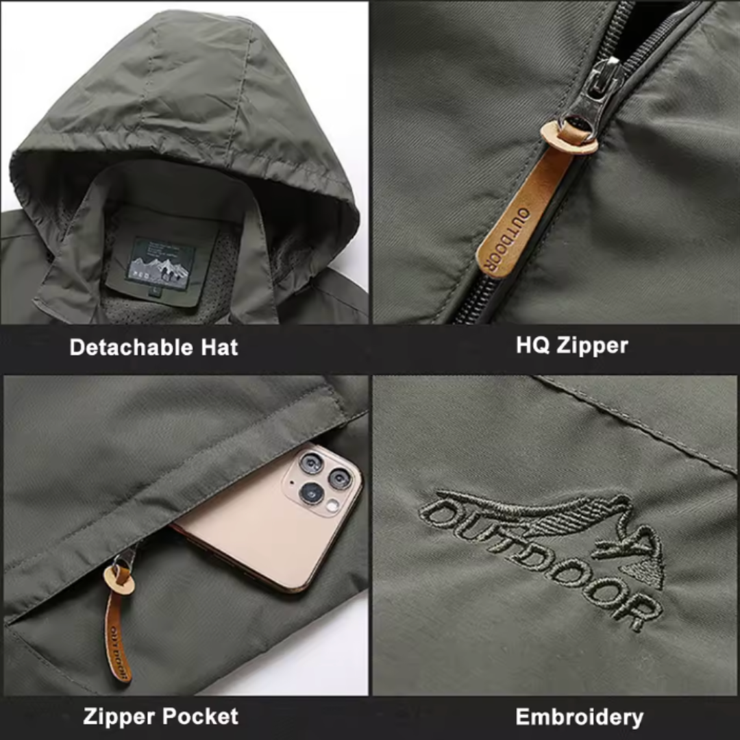 Alistair – Waterproof Detachable Hood Jacket