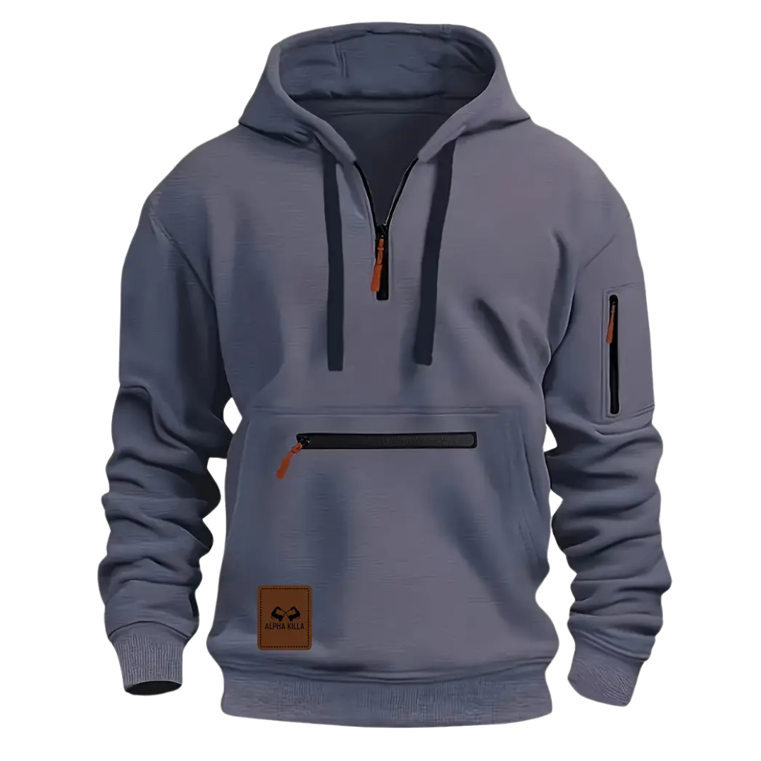 James – Tactical Zip-Detail Hoodie