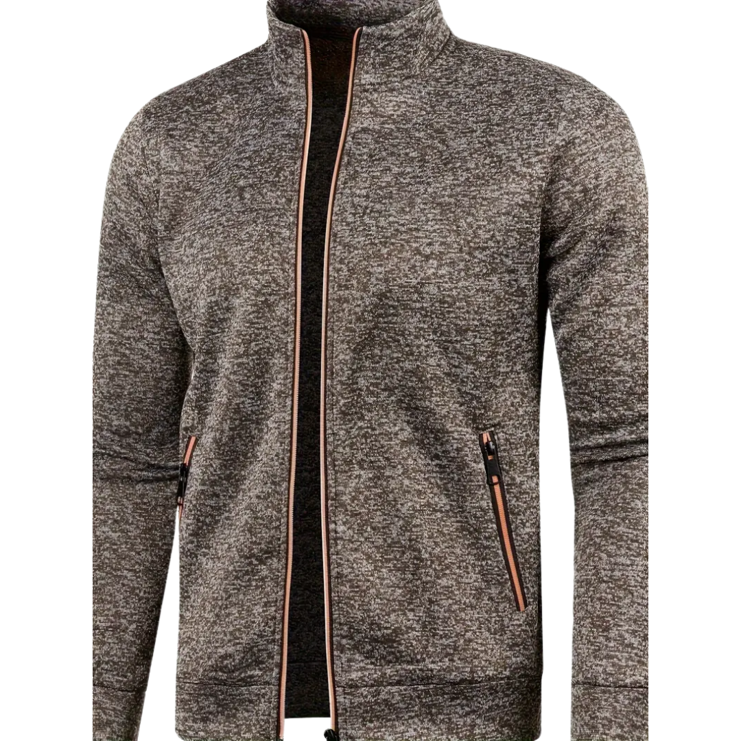Clive – Classic Zip-Up Knit Jacket