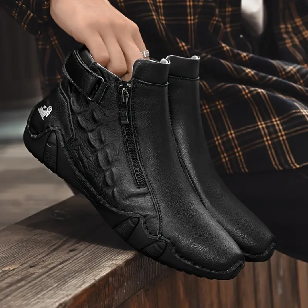Alfred – Heritage Textured Design Comfort Ankle Boots