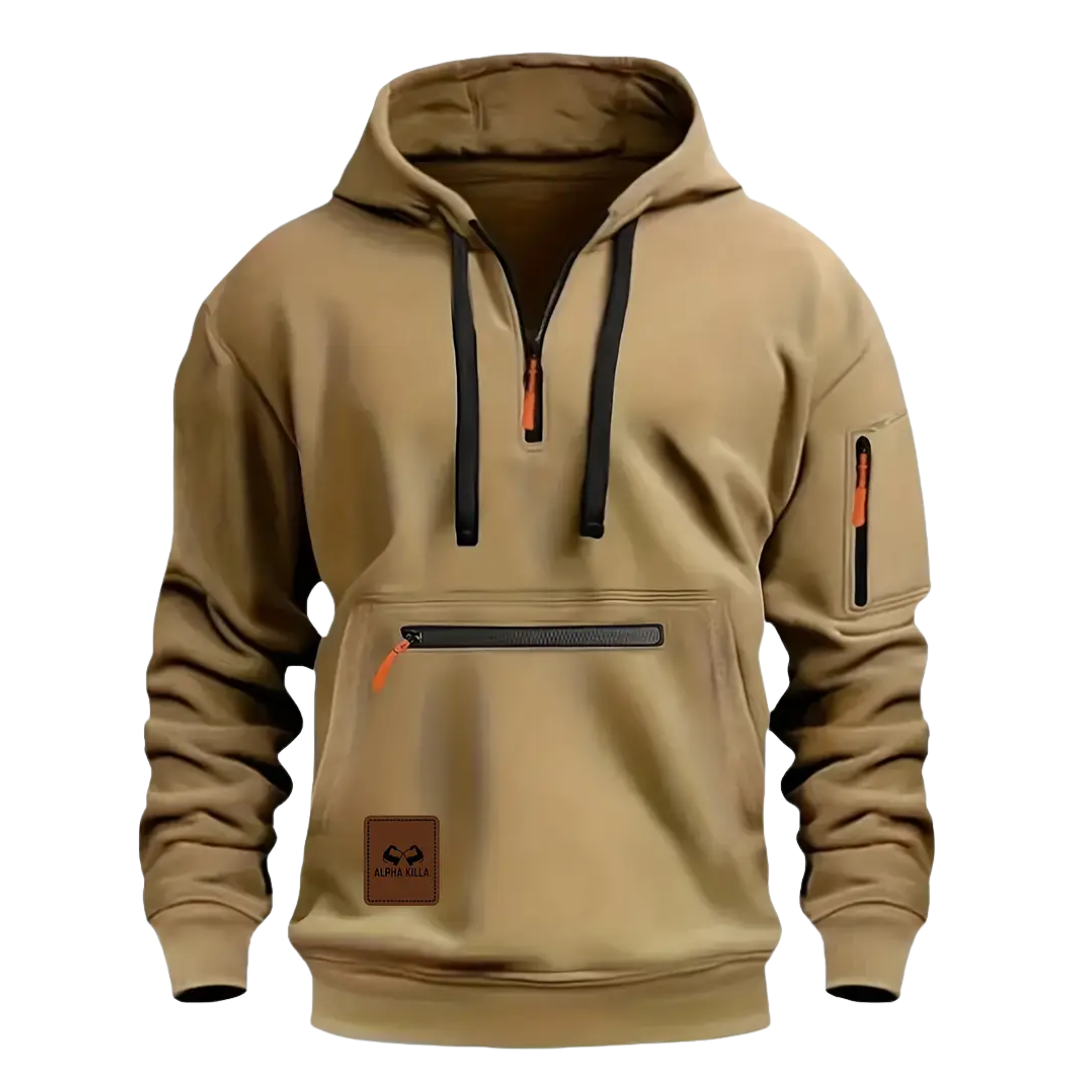 James – Tactical Zip-Detail Hoodie