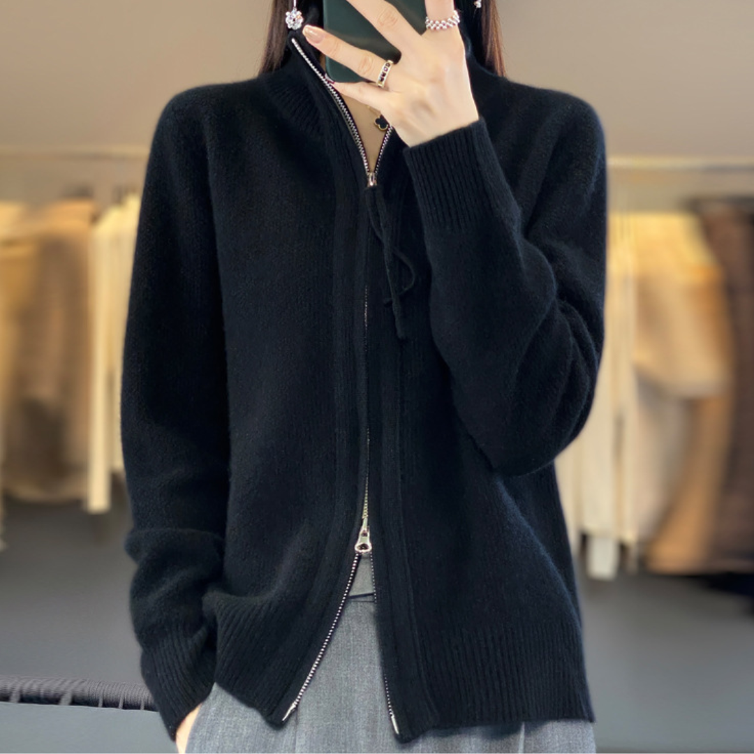 Florence™ | Zip-Up Cashmere Cardigan