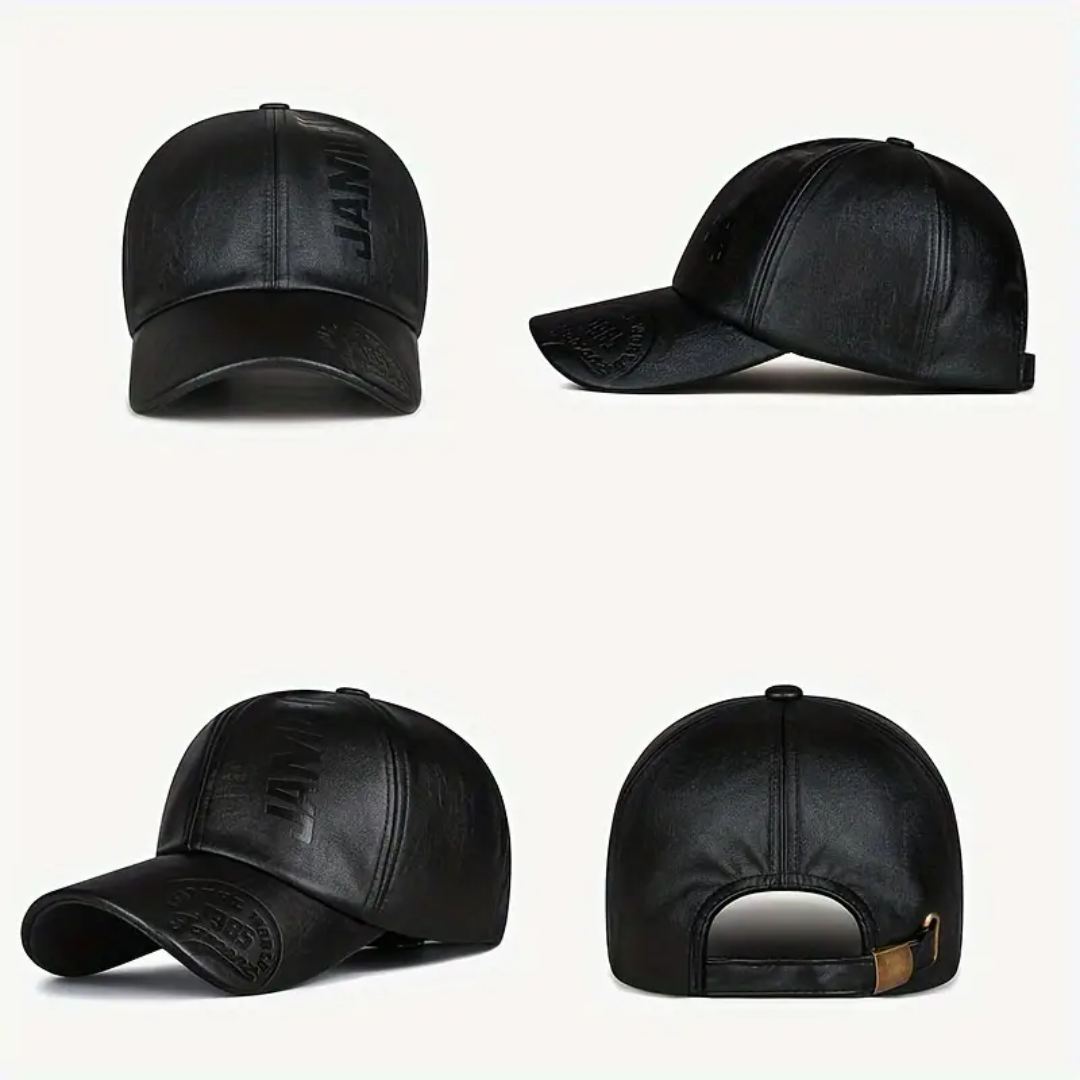 Lewis – Bold Weatherproof Leather Cap