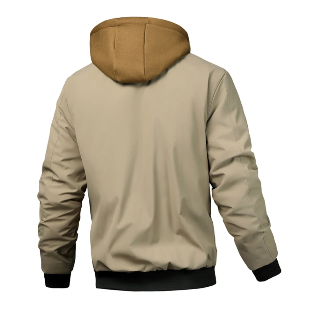 Clive – Quilted Hooded Bomber Jacket