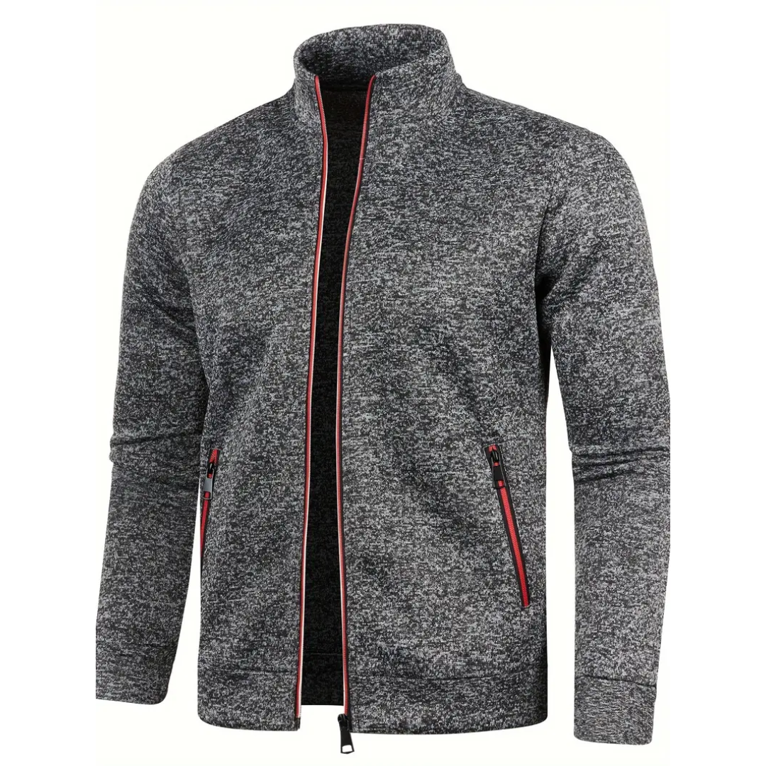 Clive – Classic Zip-Up Knit Jacket