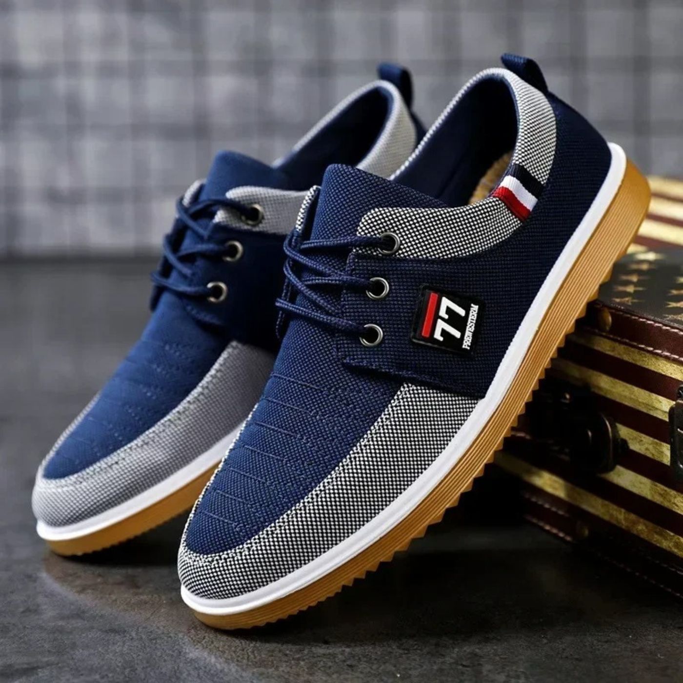 Alan – Premium Orthopedic Canvas Trainers