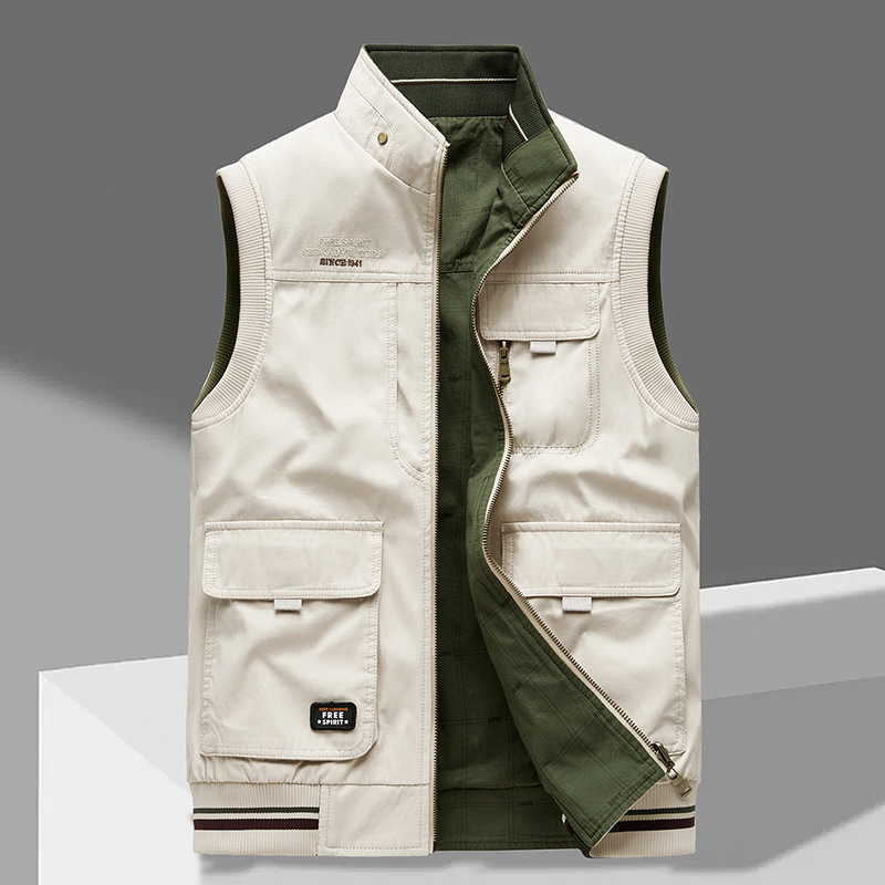 George - Sleeveless Gilet With Multi Pocket