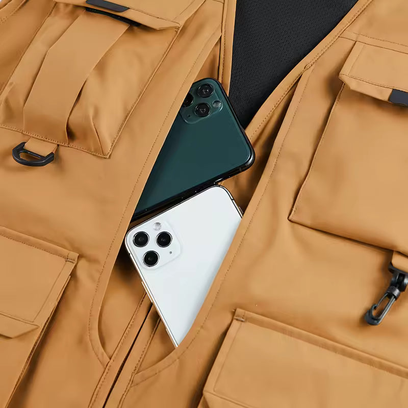 Sean - Multi-Pocket Breathable Outdoor Cargo Gilet