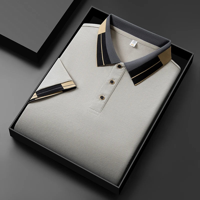 Mark - Polo Shirt With Contrasting Finishes (1+1 FREE)
