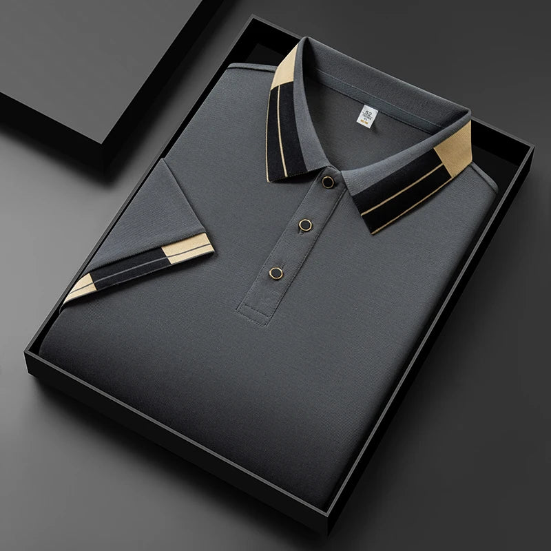 Mark - Polo Shirt With Contrasting Finishes (1+1 FREE)