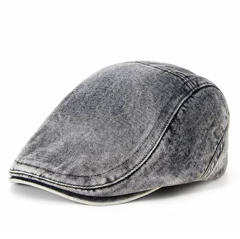 Chris - Stylish Denim Flat Cap