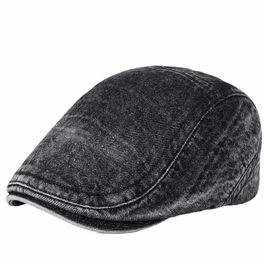 Chris - Stylish Denim Flat Cap