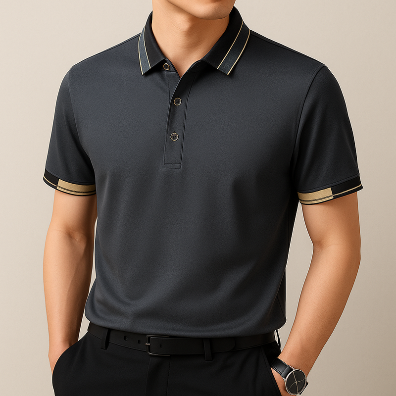 Mark - Polo Shirt With Contrasting Finishes (1+1 FREE)