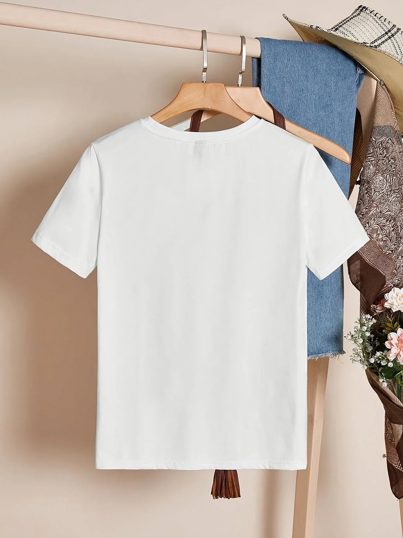 Rosie - Casual Short Sleeve T Shirt With Heart Print (1+1 FREE)