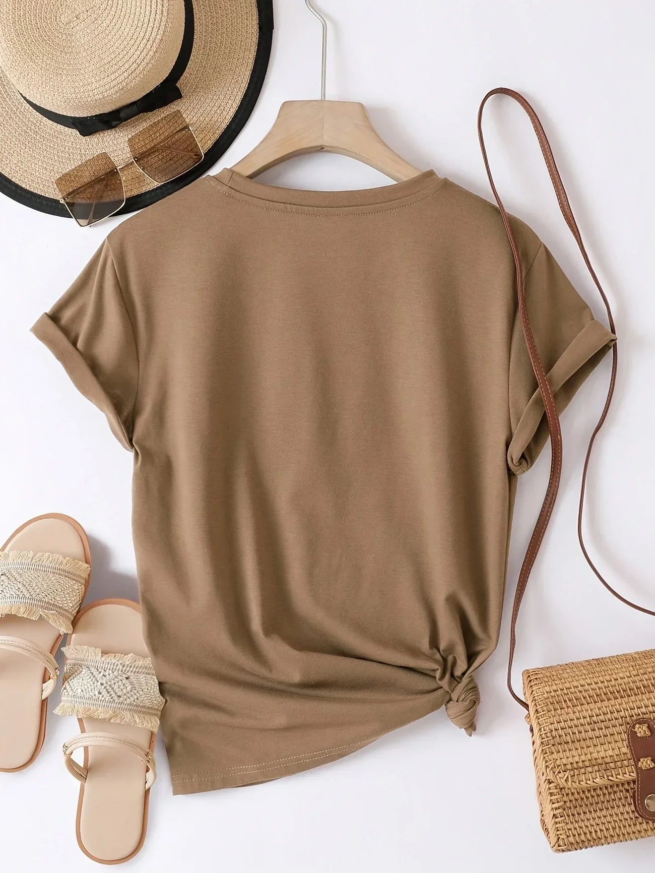 Rosie - Casual Short Sleeve T Shirt With Heart Print (1+1 FREE)