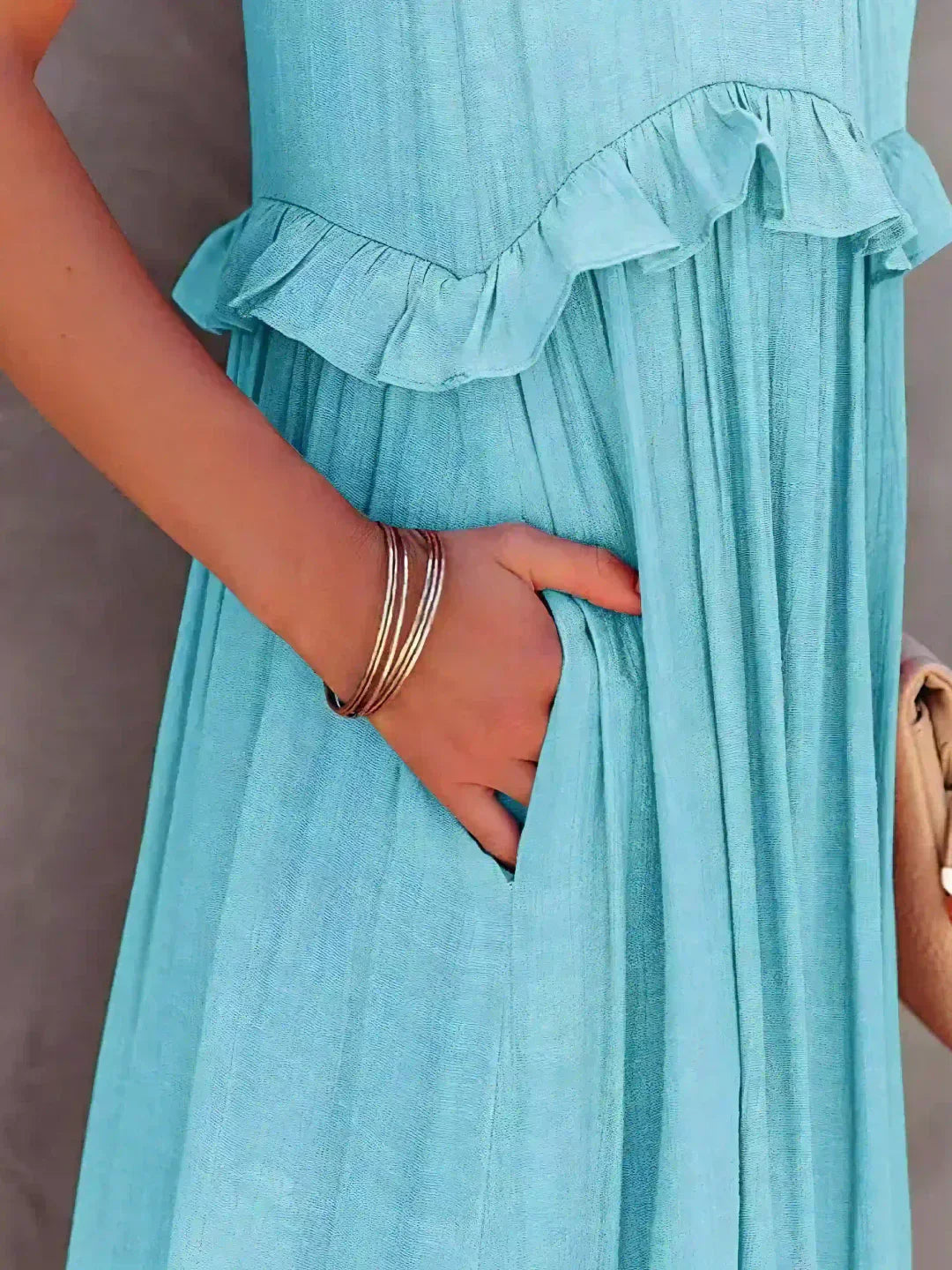 Sarah | Ruffled Halter Maxi Dress (Almost Sold Out)