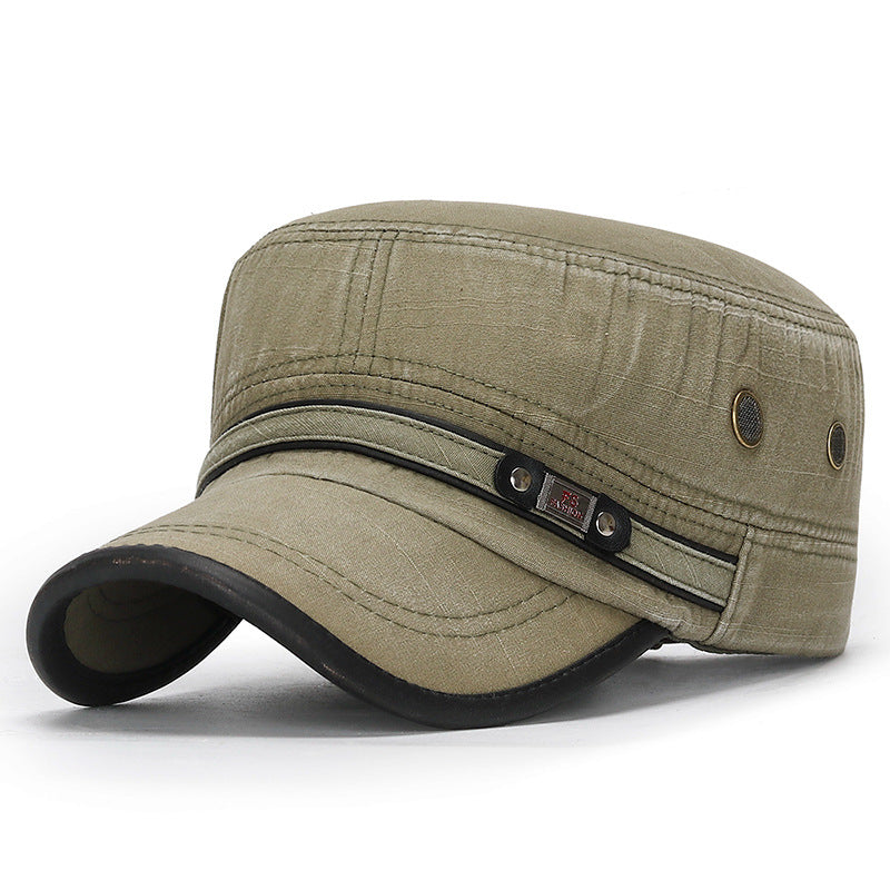 Goggins - Vintage Style Cotton Flat Top Cap (1+1 FREE)